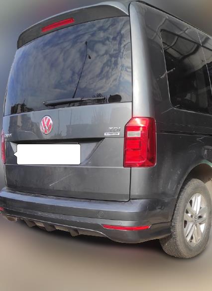 RDX Racedesign Spoiler da tetto compatibile con Volkswagen Caddy V Box/MPV 2020- (con portellone) (PU), Non verniciato